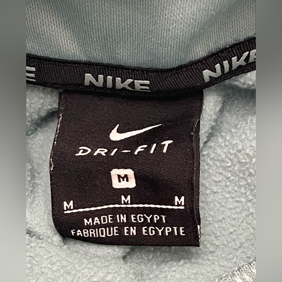 Nike Dri Fit Gray Purple Swoosh Hooded Pullover Sweatshirt - Picture 8 of 9